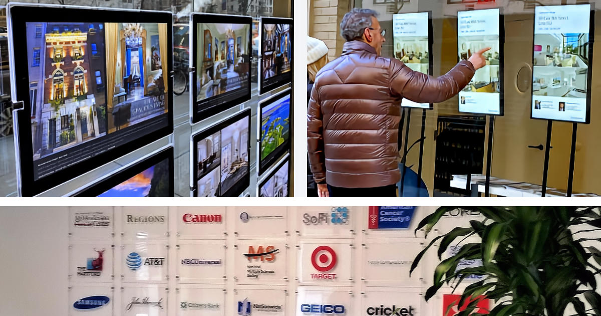 Digital, LED, Clear Acrylic Window and Wall Displays